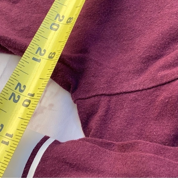 PINK | Victoria’s Secret deep burgundy pullover hoodie size Medium - Picture 6 of 9